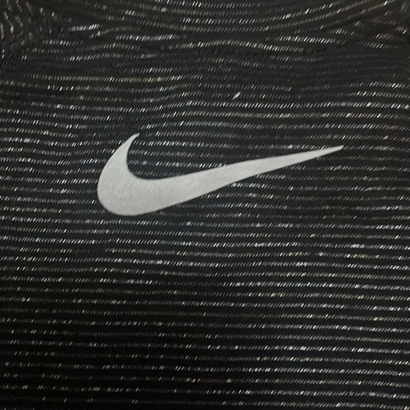 Nike Black Gold Cheer Volleyball Dri Fit Long Sleeve Fitted Under Shirt Small - Picture 3 of 5